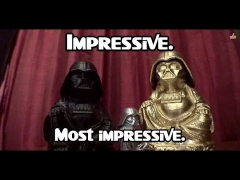 3D Printed Sculpture for Geeks - Darth Vader Buddhas