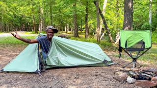 TINY TENT CAMPING For The FIRST TIME EVER!!