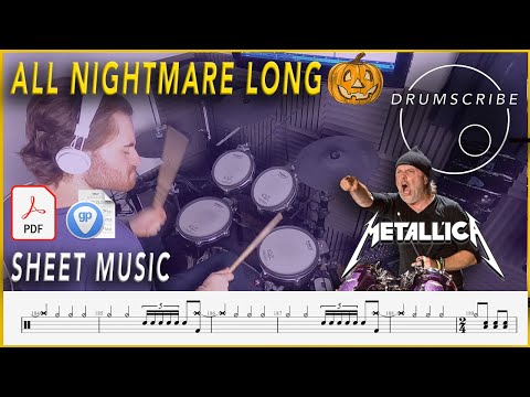 All Nightmare Long - Metallica | DRUM SCORE Sheet Music | #19 DRUMSCRIBE