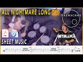 All Nightmare Long Metallica DRUM SCORE Sheet Music 19 DRUMSCRIBE