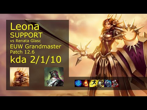 Leona Support vs Renata Glasc - EUW 2/1/10 Patch 12.6 Gameplay