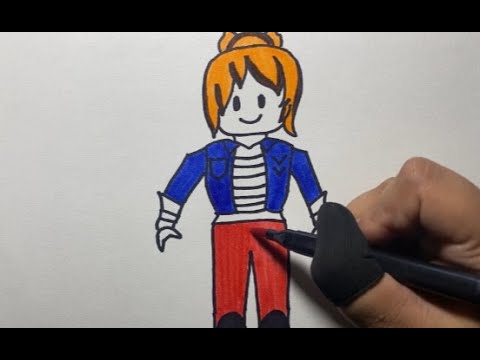 How To Draw Bacon Girl of Roblox | Learn To Draw Bacon Girl | Roblox