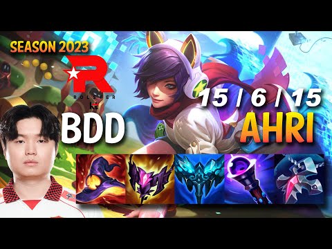 KT BDD AHRI vs CASSIOPEIA Mid - KR Ranked