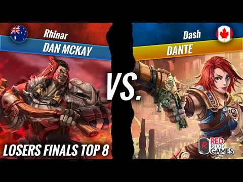 Dan McKay Rhinar vs Dante Dash Losers Finals Top 8 FaB 2k RRG
