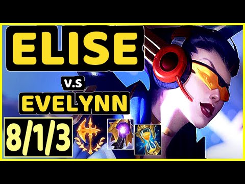 4LAN (ELISE) vs EVELYNN - QUADRAKILL 8/1/3 KDA JUNGLE GAMEPLAY - BR Ranked GRANDMASTER