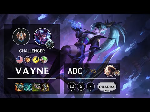 Vayne ADC vs Samira - NA Challenger Patch 11.9