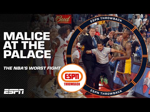 The WORST FIGHT IN NBA HISTORY?! 'Malice at the Palace' | Iconic Moments
