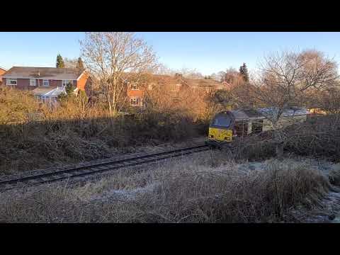 67024 working 07:44 Arpley Sidings - Donnington RFT. 11FEB21