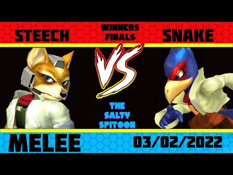 Salty Spitoon Melee #6 Winners Finals - Steech (fox) vs Snake (falco)