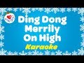 Ding Dong Merrily on High Christmas Carol | Karaoke Instrumental Music Only