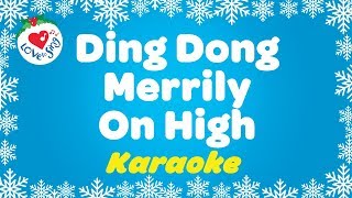 Ding Dong Merrily on High Christmas Carol | Karaoke Instrumental Music Only 2020