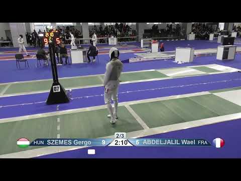 2023 Day04 T16 07 M F Individual Junior Plovdiv BUL CHM 7 ABDELJALIL FRA vs SZEMES HUN