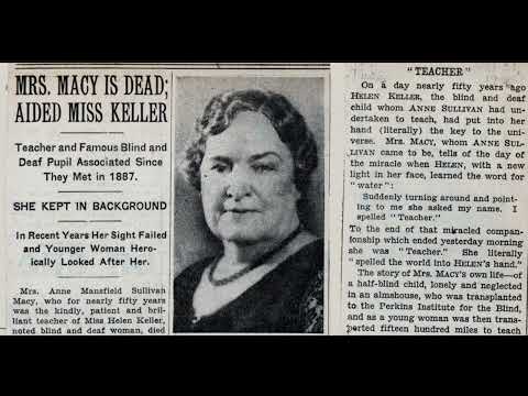 Helen Keller After Anne Sullivan's Death