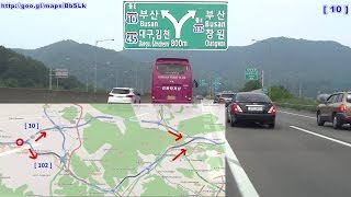 preview picture of video '【レンタカーで韓国縦断 17】 車載動画 南海高速道路 山仁JCT～進永SA～冷井JCT'