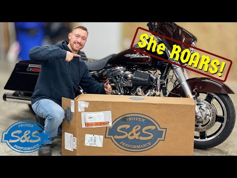 Harley Davidson Exhaust Install on a Street Glide (S&S Performance)