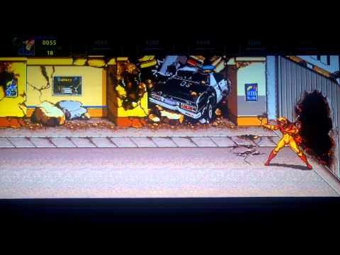 Foot meets face X-men style