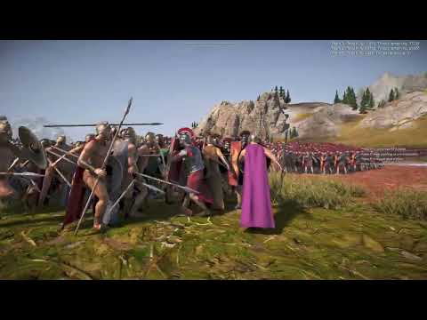 30,000 Romans vs 30,000 Spartans vs 30,000 Perses| 3 ARMIES | UEBS2