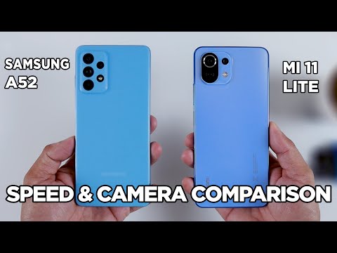 Samsung A52 vs Mi 11 Lite SPEED TEST & CAMERA Comparison | Zeibiz