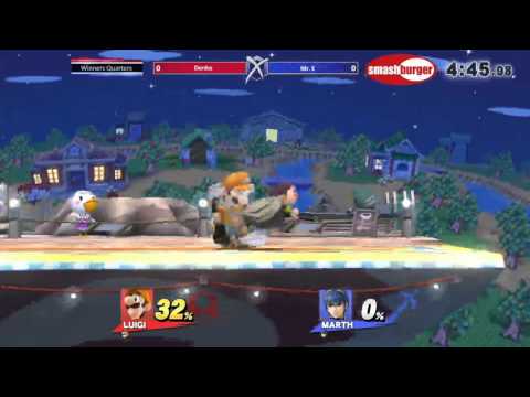 Sm4shburger 9: Derdds (Luigi) vs SS | Mr. E (Marth)