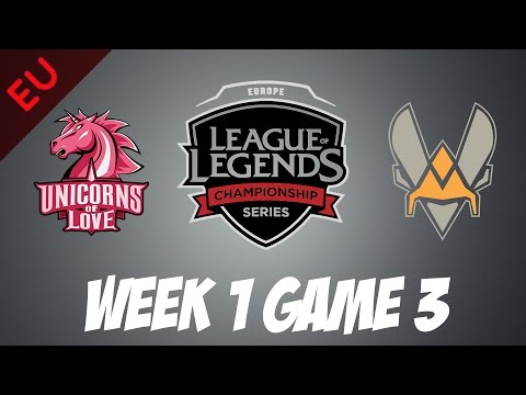 Vitality vs Unicorns Of Love | Game 2 | HIGHLIGHTS | EU LCS Spring Split 2017