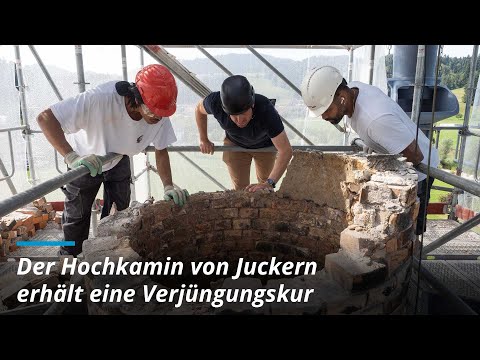 Bauarbeiten bei der Weberei Grünthal