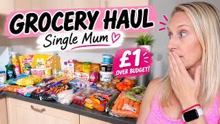 Single Mum Grocery Haul | Budget Food Shop UK – £1 Over Budget!