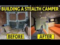 BUILDING THE ULTIMATE STEALTH CAMPER VAN FULL BUILD TIMELAPSE
