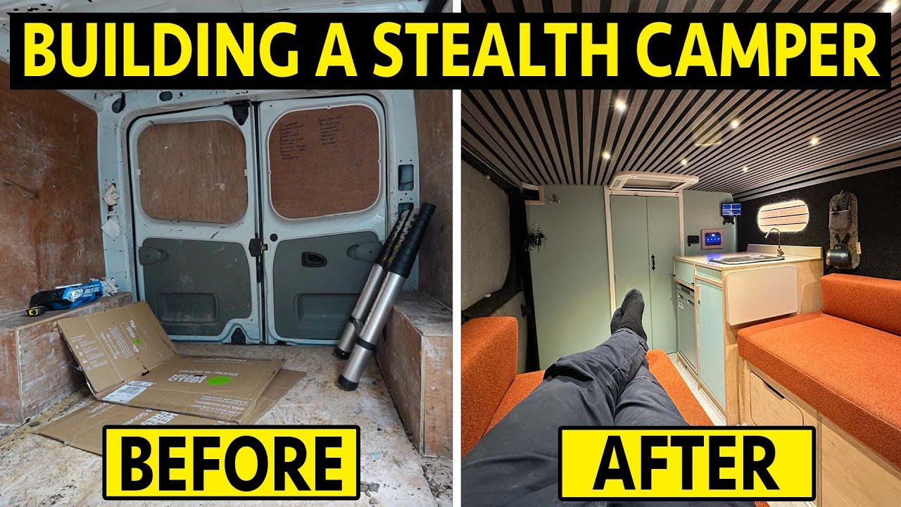 BUILDING THE ULTIMATE STEALTH CAMPER VAN FULL BUILD TIMELAPSE