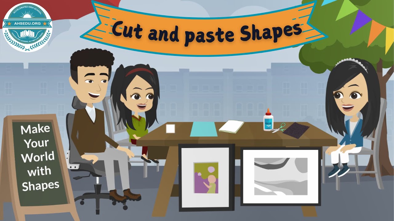 Cut and Paste shapes | Pattern with shapes | The Captain AHS-show | DIY Projects