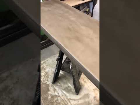 GFRC Polished Concrete TV Media Countertop | Hearthstone