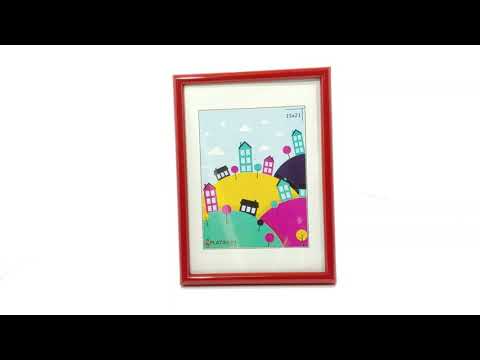 Обзор фоторамки Палитра красный 21x30 с ножкой