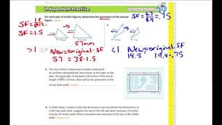Dilations with Perimeter and Area Homework Help