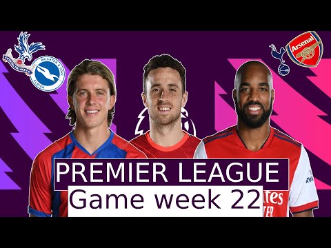 Premier League GW22 Predictions