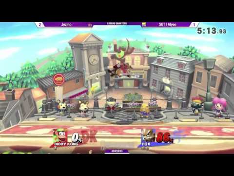SXC2K15 - Smash 4 Wii U - Jezmo (Diddy Kong) vs Atyeo (Fox) - Losers Quarters