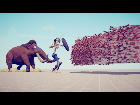 SKELETON GIANT & MAMMOTH vs EVERY GOD - Totally Accurate Battle Simulator