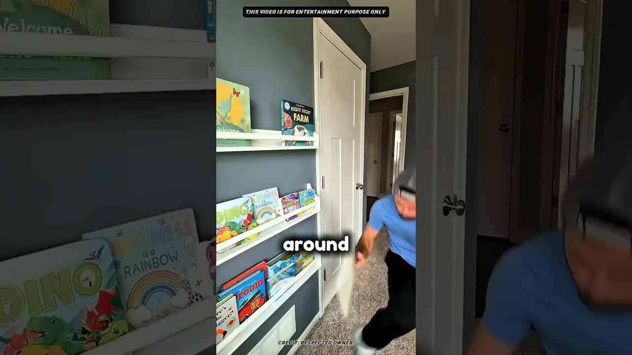 Dad Cleans at Super Speed… Baby Hits Reset 😂 #shorts