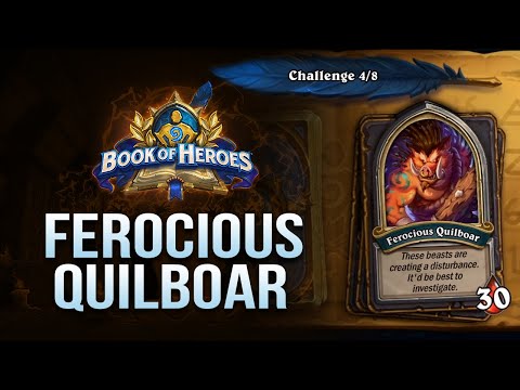 How to beat Ferocious Quilboar/ Book of Heroes: Rexxar / Hearthstone