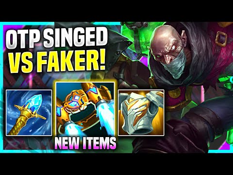 THIS KOREAN OTP SINGED DESTROYED FAKER! - T1 Faker Jayce Top vs OTP Singed! | Preseason 11