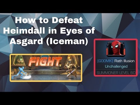 Uncollected: How to Defeat Heimdall (Eyes of Asgard) -- Easy Strategy with Four Star Iceman [MCOC]