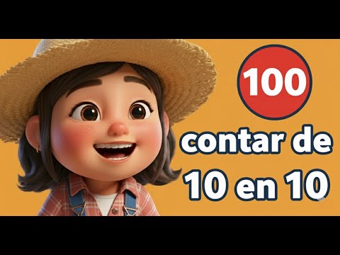 ¡APRENDE a CONTAR de 10 en 10 hasta el 100! 🔢 Canción y Números para Niños Fácil y Divertido