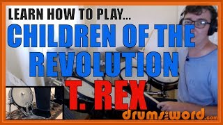 ★ Children Of The Revolution (T. Rex) ★ Drum Lesson PREVIEW | How To Play Song (Bill Legend)
