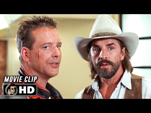HARLEY DAVIDSON AND THE MARLBORO MAN Clip - "Building Fall" (1991) Don Johnson + Mickey Rourke