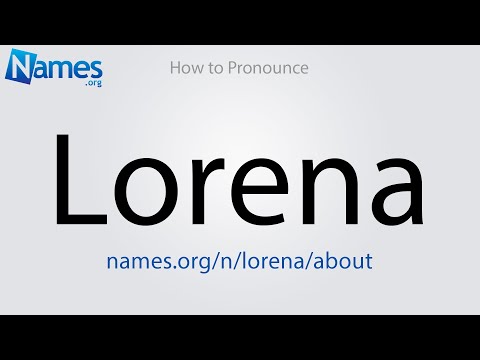 How to Pronounce Lorena