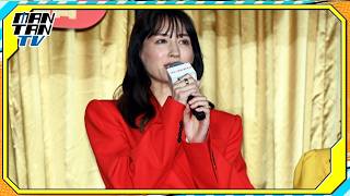 綾瀬はるか、主演映画イベントで真っ赤なボディコン風スーツ姿　「洋服からもらうエネルギーがすごくある」