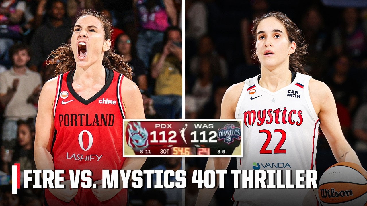 GAME OF THE SEASON 🤯 FIRE VS. MYSTICS QUADRUPLE OVERTIME THRILLER I | WNBA on ESPN