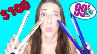 99 Cent Only Store Vs $100 Hair Straightener