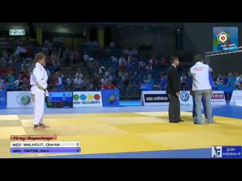 Judo 2013 European Championship Cadets Tallinn: Walhout (NED) - Tintor (SRB) [-70kg] rep