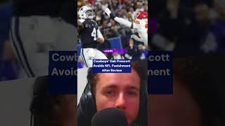 Cowboys’ Dak Prescott Avoids NFL Punishment After Review