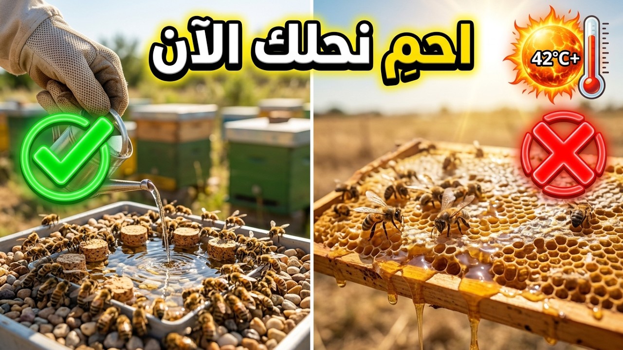 نصائح ذهبية لحماية خلايا النحل من موجة الحر