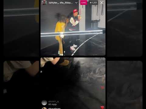 Luh Tyler goes live while shooting new music video with DTE Lil DayDay